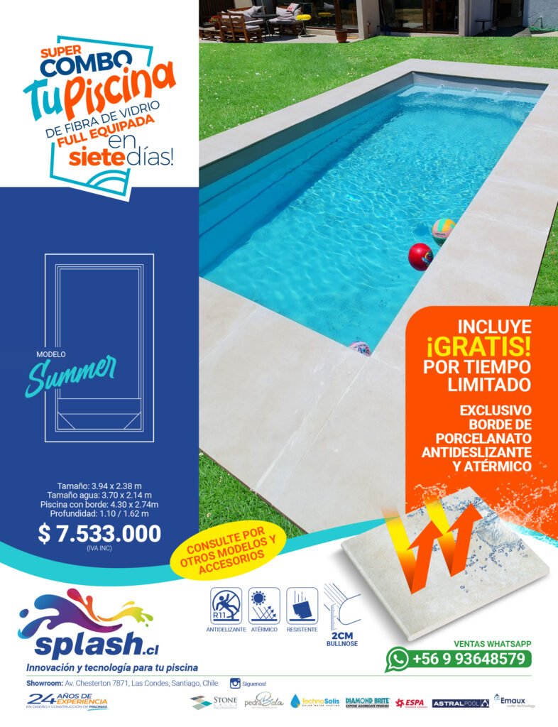 Piscina fibra de Vidrio Summer